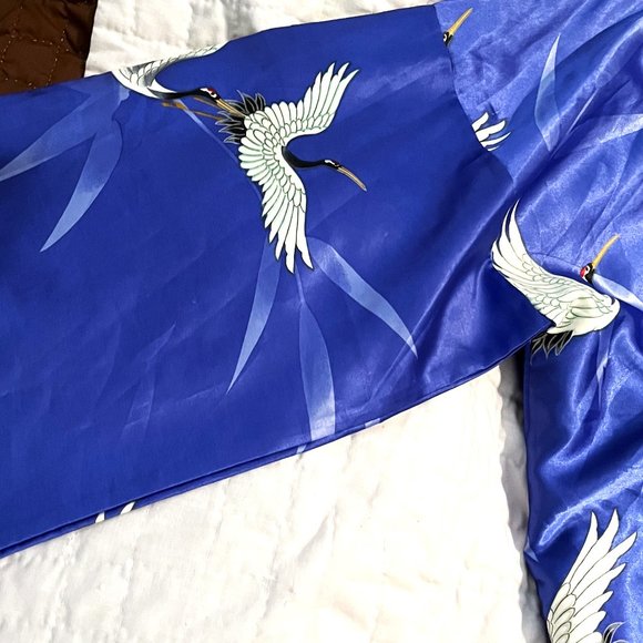 Vintage Juguemm Crane Kimono - Picture 3 of 7